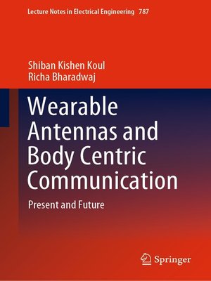 cover image of Wearable Antennas and Body Centric Communication